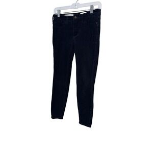 Pilcro Pants Womens 26 Petite Black High Rise Skinny Corduroy Jegging Stretch